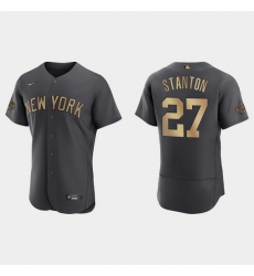 Men Giancarlo Stanton New York Yankees 2022 Mlb All Star Game Authentic Charcoal Jersey