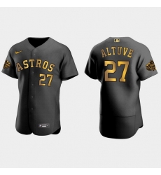 Men Houston Astros Jose Altuve 2022 Mlb All Star Game Authentic Black Men Jersey