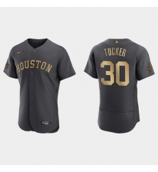 Men Kyle Tucker Houston Astros 2022 Mlb All Star Game Authentic Charcoal Jersey
