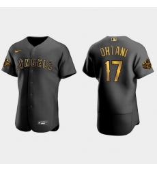 Men Los Angeles Angels Shohei Ohtani 2022 Mlb All Star Game Authentic Black Men Jersey