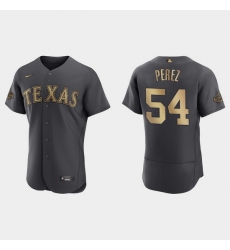 Men Martin Perez Texas Rangers 2022 Mlb All Star Game Authentic Charcoal Jersey