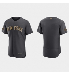 Men New York Yankees 2022 Mlb All Star Game Authentic Charcoal Jersey