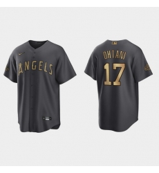 Men Shohei Ohtani Los Angeles Angels 2022 Mlb All Star Game Charcoal  Jersey