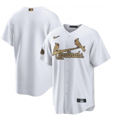 Men St  Louis Cardinals Blank 2022 All Star White Cool Base Stitched Baseball Jersey