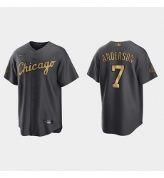 Men Tim Anderson Chicago White Sox 2022 Mlb All Star Game Charcoal  Jersey