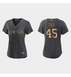 Women Gerrit Cole New York Yankees 2022 Mlb All Star Game Replica Charcoal Jersey