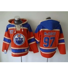Men Edmonton Oilers 97 Connor McDavid Stitched Hoody
