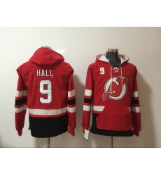 Men New Jersey Devils 9 Taylor Hall Stitched Hoodie