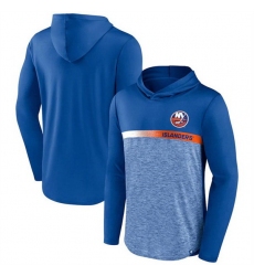 Men New York Islanders Blue Podium Defender Pullover Hoodie