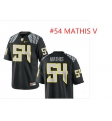Men Ducks #54 MATHIS V Black stitched Jersey