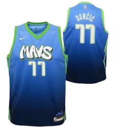 Toddler Dallas Doncic Blue Stitched NBA Jersey