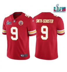 Men Women Youth Toddler Kansas City Chiefs 9 JuJu Smith Schuster Red Super Bowl LVII Patch Vapor Untouchable Limited Stitched Jersey