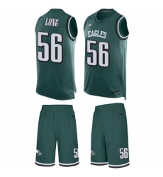Men's Nike Philadelphia Eagles #56 Chris Long Limited Midnight Green Tank Top Suit NFL Jersey