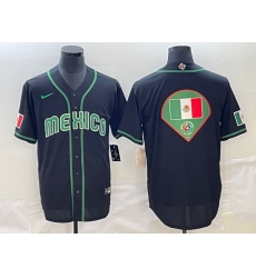 Men Mexico Baseball 2023 Black World Baseball Big Logo Classic Stitched JerseyS