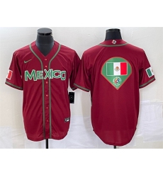 Men Mexico Baseball 2023 Red World Baseball Classic Team Big Logo Stitched Jersey 6