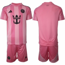 Men Inter Miami CF Blank 25 26 Pink Home Soccer Jersey Suit