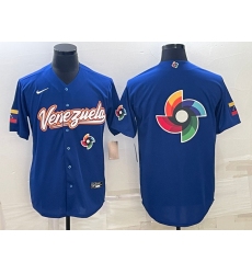Men Venezuela Baseball 2023 Royal World Baseball Big Logo With Patch Classic Stitched Jersey