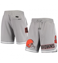 Men Cleveland Browns Gray Shorts