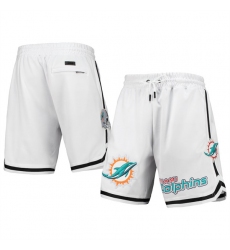 Men Miami Dolphins White Shorts