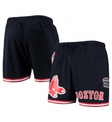 Men Boston Red Sox Navy Team Logo Mesh Shorts