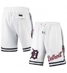Men Detroit Tigers White Team Shorts