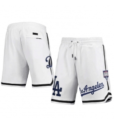 Men Los Angeles Dodgers White Shorts
