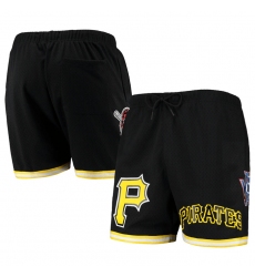 Men Pittsburgh Pirates Black Team Logo Mesh Shorts