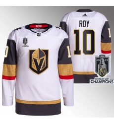 Men Women Youth Vegas Golden Knights #10 Nicolas Roy White 2023 Stanley Cup Champions Stitched Jersey