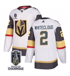 Men Women Youth Vegas Golden Knights #2 Zach Whitecloud White 2023 Stanley Cup Champions Stitched Jersey