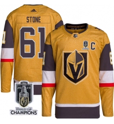 Men Women Youth Vegas Golden Knights #61 Mark Stone Gold 2023 Stanley Cup Champions Stitched Jersey