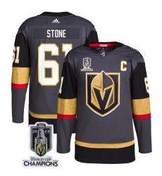 Men Women Youth Vegas Golden Knights #61 Mark Stone Gray 2023 Stanley Cup Champions Stitched Jersey