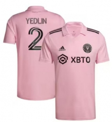 Men's Inter Miami CF DeAndre Yedlin adidas Pink 2022 The Heart Beat Kit Replica Player Jersey