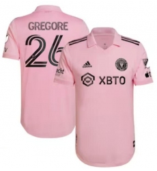 Men's Inter Miami CF Gregore adidas Pink 2022 The Heart Beat Kit Authentic Player Jersey