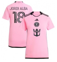 Women's Inter Miami CF Jordi Alba Ramos adidas Pink 2024 2getherness Replica Player Jersey