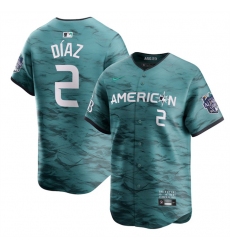 Men Tampa Bay Rays 2 Yandy D EDaz Teal 2023 All Star Cool Base Stitched Baseball Jersey