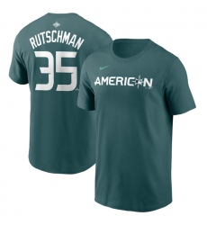 Men Baltimore Orioles 35 Adley Rutschman Teal 2023 All Star Name Number T Shirt