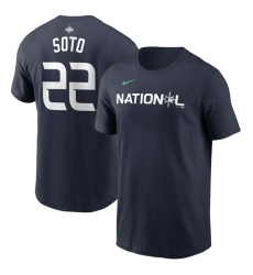 Men San Diego Padres 22 Juan Soto Navy 2023 All Star Name Number T Shirt