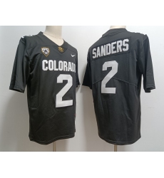 Men Colorado Buffaloes Shedeur Sanders #2 Black Stitched Football Jersey