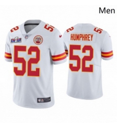 Youth Kansas City Chiefs 52 Creed Humphrey White Vapor Untouchable Limited Stitched Football 2024 Super Bowl LVIII Jersey