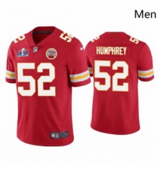 Men Kansas City Chiefs 52 Creed Humphrey Red Vapor Untouchable Limited Stitched Football 2024 Super Bowl LVIII Jersey