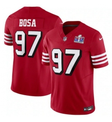 Men San Francisco 49ers 97 Nick Bosa New Red 2023 F U S E  Vapor Untouchable Limited Stitched Football 2024 Super Bowl LVIII Jersey