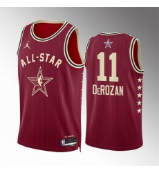 Men 2024 All Star 11 DeMar DeRozan Crimson Stitched Basketball Jersey