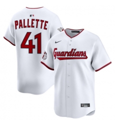 Men Cleveland Guardians Nike White Home Limited Jersey Pallette Peyton 41 Men Cleveland Guardians Nike White Home Limited Jersey Pallette Peyton 41