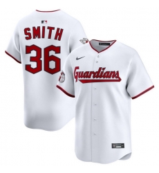 Men Cleveland Guardians Nike White Home Limited Jersey Smith Cade 36 Men Cleveland Guardians Nike White Home Limited Jersey Smith Cade 36