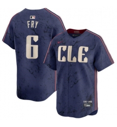 Youth Cleveland Guardians 6 David Fry Navy 2024 City Connect Limited Stitched Baseball Jersey