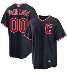 Men Women Youth Toddler CLEVELAND GUARDIANS Custom Stitched Jersey Black