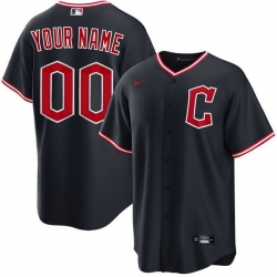 Men Women Youth Toddler CLEVELAND GUARDIANS Custom Stitched Jersey Black