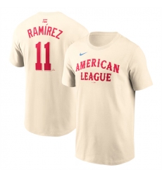 Men American League 11 Jose Ramirez Cream 2024 All Star Name  26 Number T Shirt