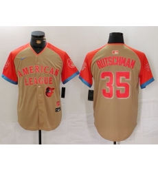 Men American League  35 Adley Rutschman Cream 2024 All Star Elite Stitched Baseball Jersey 3