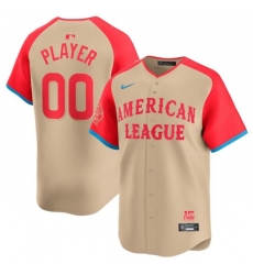Men American League Customized Cream 2024 All Star Limited Stitched Jersey